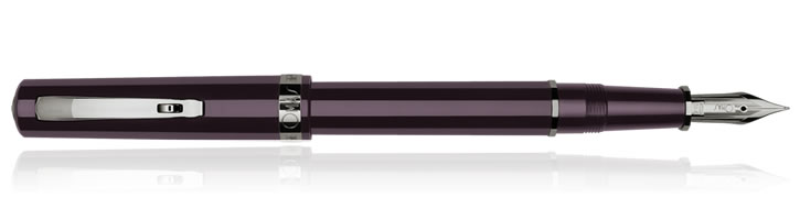 Omas Arte Italiana Milord Fountain Pens in Maroon / Ruthenium
