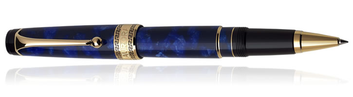 Aurora Optima Auroloide Collection Rollerball Pens in Blue / Gold