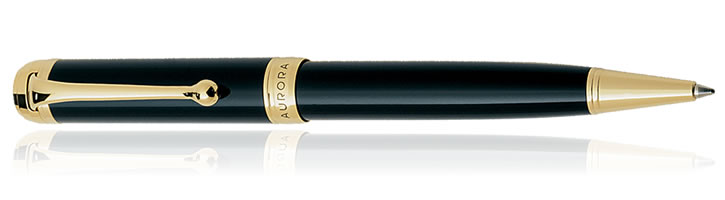 Black / Gold Aurora Talentum Classic Collection Ballpoint Pens