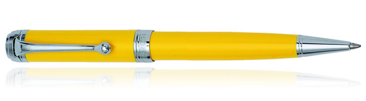 Yellow / Chrome Aurora Talentum Classic Collection Ballpoint Pens