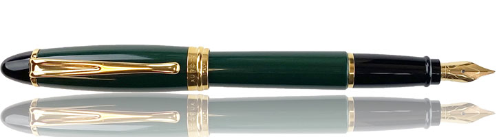 Green Aurora Ipsilon Resin Collection Fountain Pens