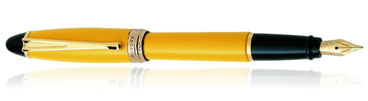 Yellow Aurora Ipsilon Resin Collection Fountain Pens