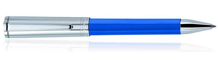 Blue / Chrome Cap
