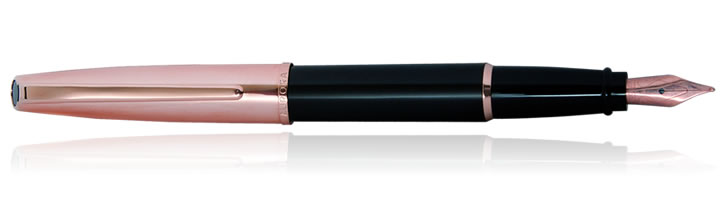 Black / Rose Gold Aurora Style Collection Fountain Pens
