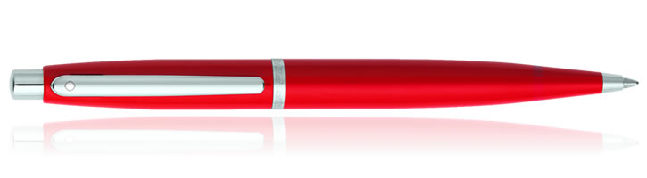 White and Black Gloss Sheaffer Scuderia Ferrari VFM Ballpoint Pen in Rosso Red