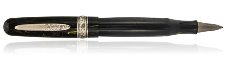 Stipula Etruria Magnifica Collection Rollerball Pens in Black Gold