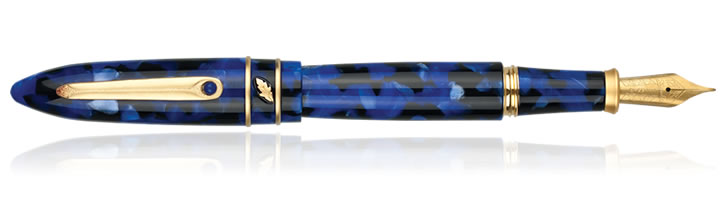 Stipula Model T Collection Fountain Pen in Blue Lapis