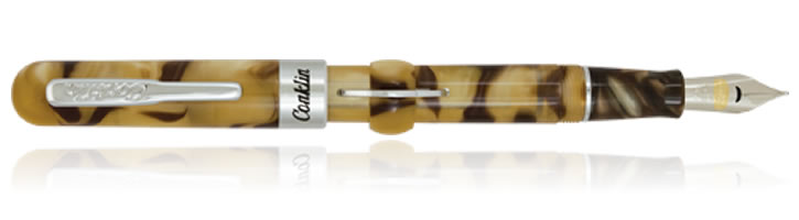Conklin Mark Twain Crescent Filler Series Fountain Pens in Peanut Butter