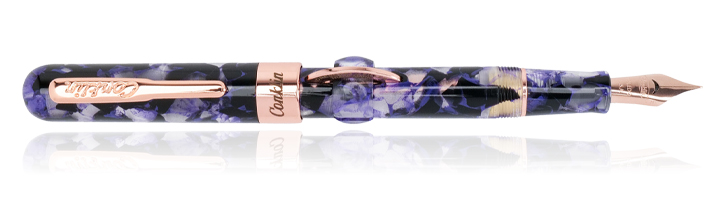 Conklin Mark Twain Crescent Filler Series Fountain Pens in Purple Fusion