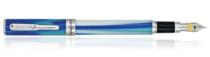 Arctic Blue Conklin Stylograph Fountain Pens