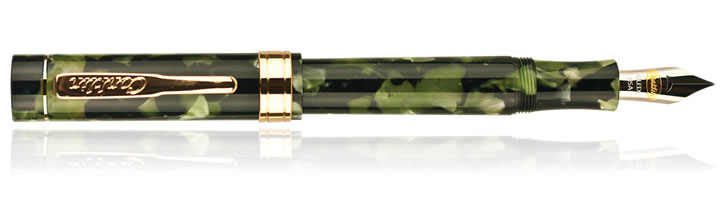 Conklin Endura Series Fountain Pens in Green / Black