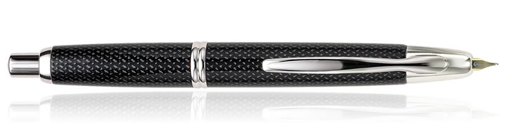 Pilot Vanishing Point Collection Fountain Pens in Black Carbonesque