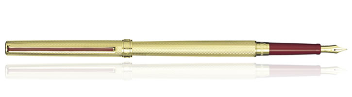 Sailor Chalana Collection Fountain Pens in Barley Gold / Maroon