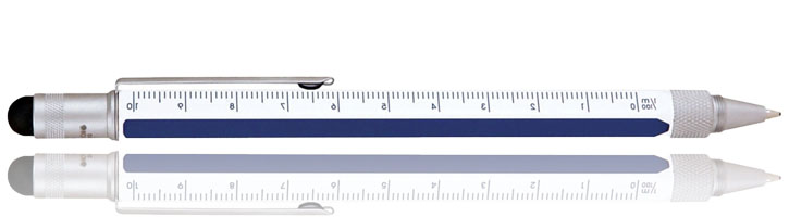 Monteverde One Touch Stylus Tool Ballpoint Pens in White & Blue