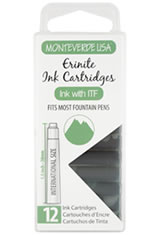 Monteverde International Standard Size Cartridge(12pk) Fountain Pen Ink in Ernite