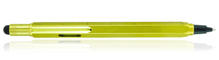Monteverde One Touch Stylus Tool Inkball Rollerball Pens in Brass