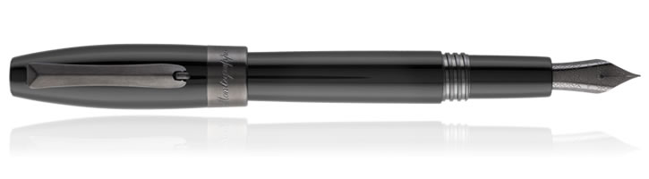 Montegrappa Fortuna Fountain Pens in Gun Metal Trim