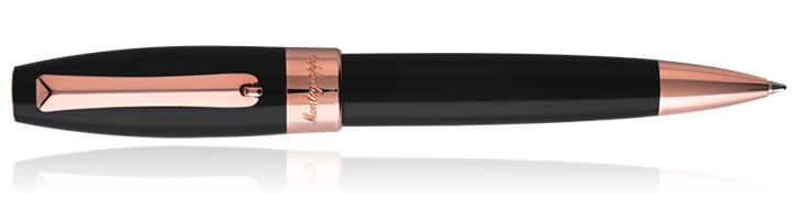Montegrappa Fortuna Ballpoint Pens in Rose Gold Trim