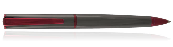 Gun Metal Red Monteverde Impressa Ballpoint Pens
