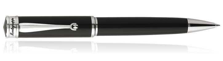 Montegrappa Ducale Ballpoint Pens in Palladium / Black