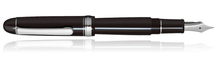 Black/Rhodium Platinum 3776 Century Fountain Pens