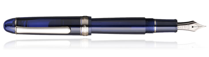 Platinum 3776 Chartres Blue Chrome Fountain Pen