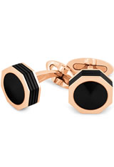 Montegrappa NeroUno Linea in Rose Gold PVD Onyx Inlay