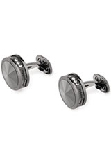 Montegrappa NeroUno Crystals in Gun Metal Inlay