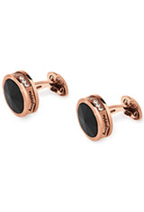 Montegrappa NeroUno Crystals in Rose Gold Onyx Inlay