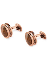 Montegrappa NeroUno Crystals in Rose Gold Tiger Eye Inlay
