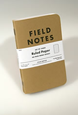 Ruled Paper Field Notes Original Kraft 3-Pack Memo & Notebooks