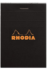 3-3/8 X 4-3/4 Black/Graph Rhodia Top Staplebound Memo & Notebooks