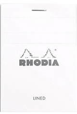 3-3/8 X 4-5/8 Lined Rhodia Ice Top Staplebound Memo & Notebooks