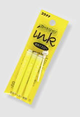 Yellow Platinum Cartridge(3pk) Highlighter Fountain Pen Ink