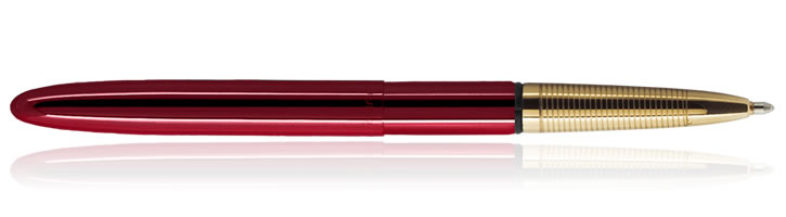 Fisher Space Pen Bullet Ballpoint Pens in Red Cherry w/ Gold Grip