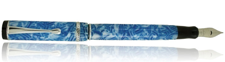 Conklin Duragraph Fountain Pens in Ice Blue