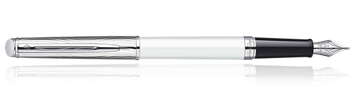 Waterman Hemisphere Fountain Pens in Deluxe White CT