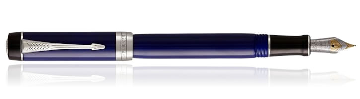 Parker Duofold Centennial Fountain Pens in Blue Black CT