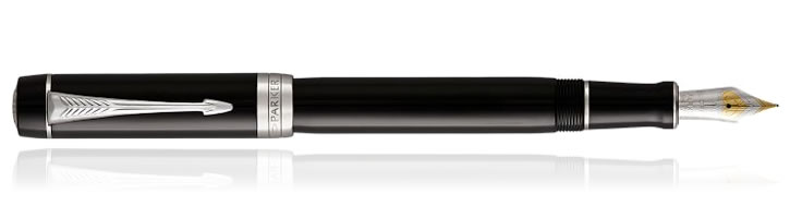 Parker Duofold International Fountain Pens in Black CT
