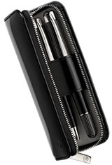 Pelikan Leather Pen Carrying Cases in Black - Patent Leather