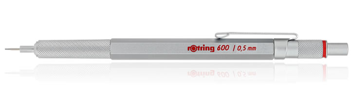Rotring 600 Mechanical Pencils in Silver - 0.5mm