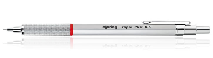 Rotring Rapid Pro Mechanical Pencils in Silver - 0.5mm