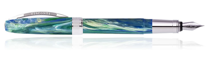 Visconti Van Gogh Fountain Pens in Wheatfield Under Thunderclouds