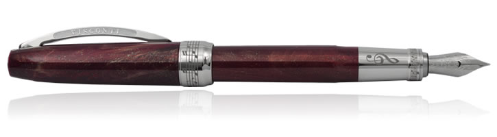 Visconti Hall of Music Fountain Pen in Sparking Burgundy