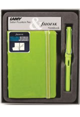 Lamy Gift Set Notebook & Safari Fountain Pens