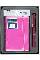 Lamy / Gift Set - Notebook & AL-Star Fountain Pens in Purple-Fushia