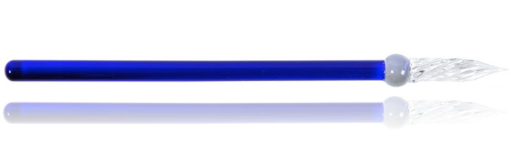 J Herbin Smooth Frosted Glass Dip Pens in Blue