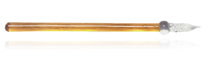 J Herbin Smooth Frosted Glass Dip Pens in Yellow