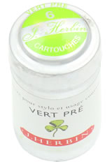 Vert Pre J Herbin Cartridge(6pk) Fountain Pen Ink