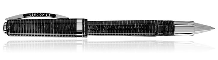 Visconti Wall Street Rollerball Pens in Platinum